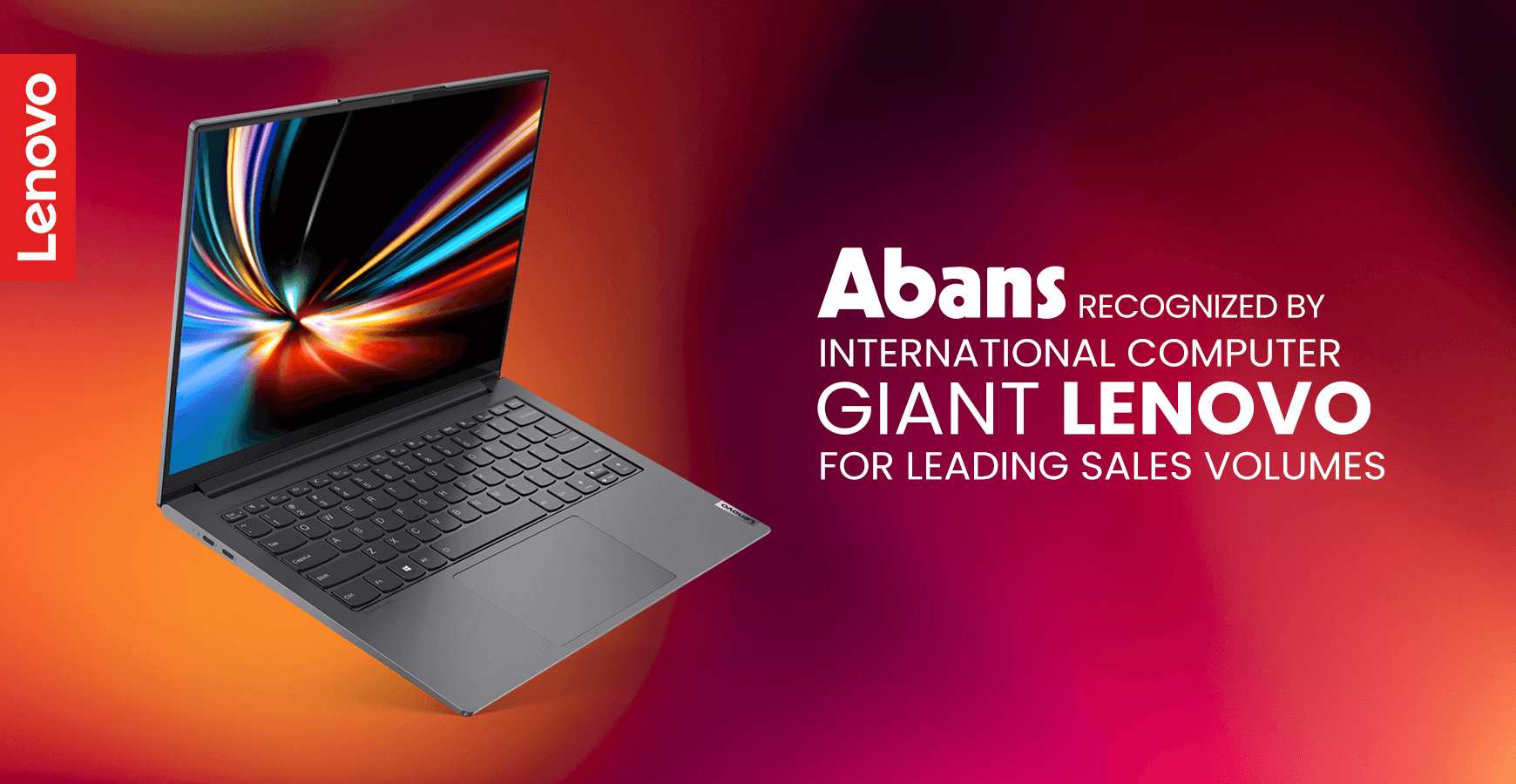 ABANS RECOGNIZED BY INTERNATIONAL COMPUTER GIANT LENOVO FOR LEADING SALES VOLUMES