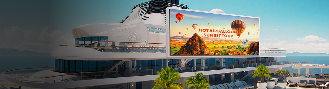 Outdoor LED signage showcase